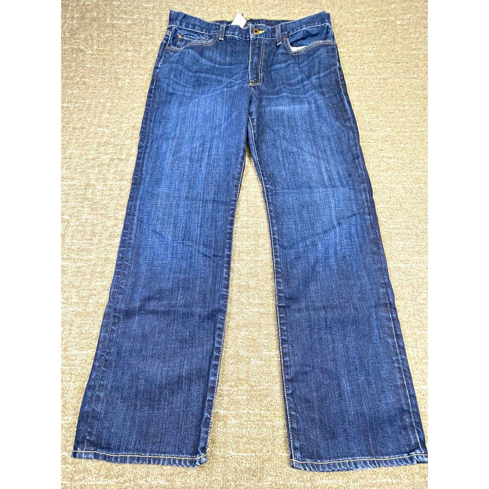 Lucky Brand 363 Men’s Straight Fit Dark Wash Stretch Blue Denim Jeans 5-Pocket